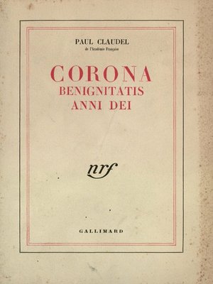 cover image of Corona benignitatis anni dei